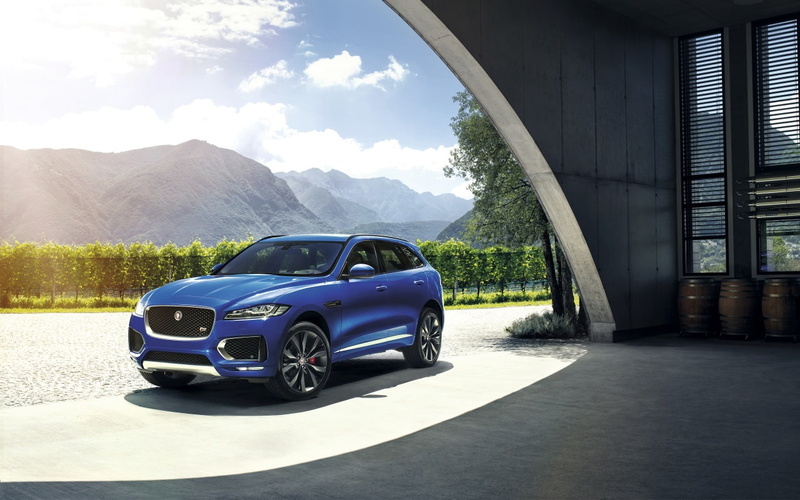 720P, blue, jaguar f pace, pace, outdoors, jaguar, blue car, f, car