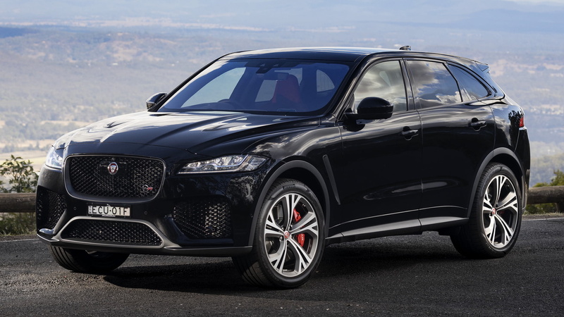 Jaguar F-Pace SVR, Crossover Car, SUV, Compact Car, Black Car, Jaguar, Car, 1080P