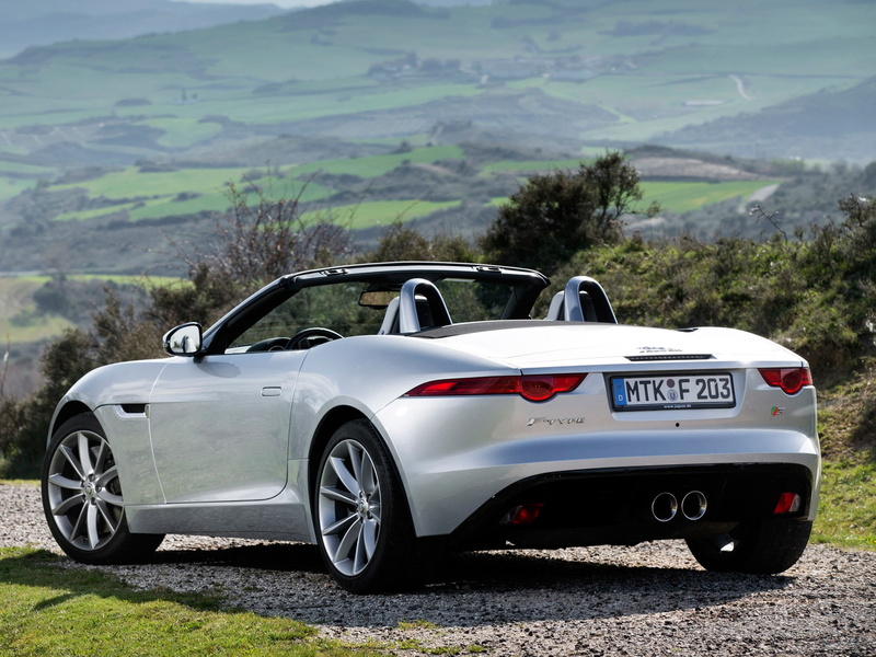 type, aston, F-Type, back of the car, martin, S, silver, convertible, 1080P, f, Jaguar