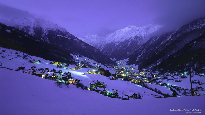 tyrol, valley, Europe, austria, otztal, soelden, 2K