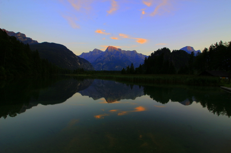 relaxation, afterglow, evening, rest, landscape, view, mountain range, reflection lake, silent, mountain lake, natural landscape, 5K, outlook, tree, non-urban scene