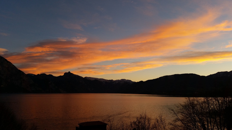 sunset, tranquility, mountain, abendstimmung, mountain range, scenics, landscape, tranquil scene, traunsee, sky, salzkammergut, silhouette, environment
