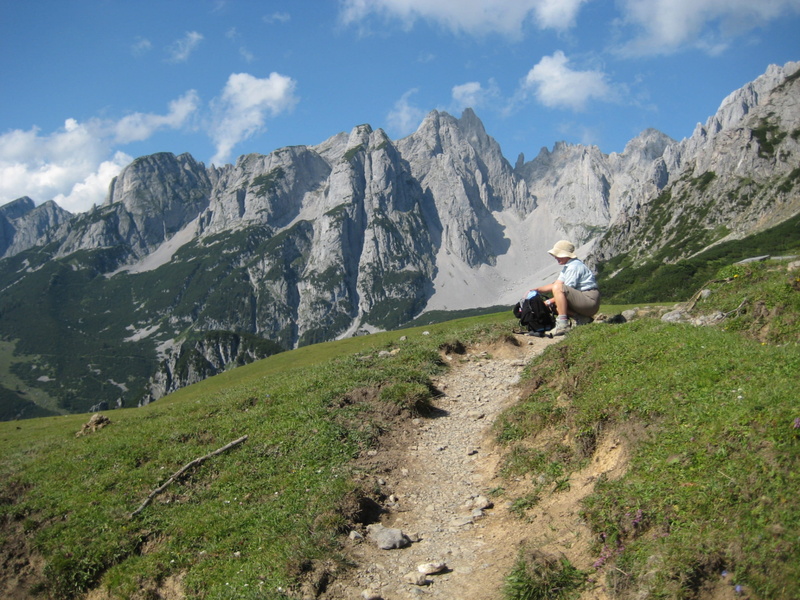 leisure activity, mountain range, adults only, sitting, day, mountain, one man only, 2K, non-urban scene, rear view, adventure, beauty in nature, Mountains