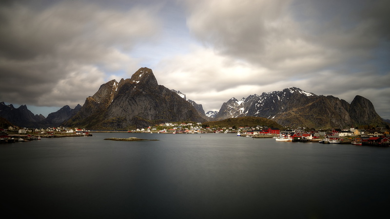 top, long  exposure, body, body of water, city, nature, norge, picturesque, covered, travel, mariusz, EUROPE, 5K, landscape, summer, scandinavia, reine
