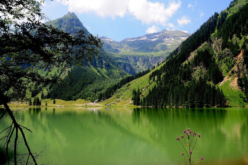 schwarzensee, nature and landscapes, austria, lake, 1080P, mountains