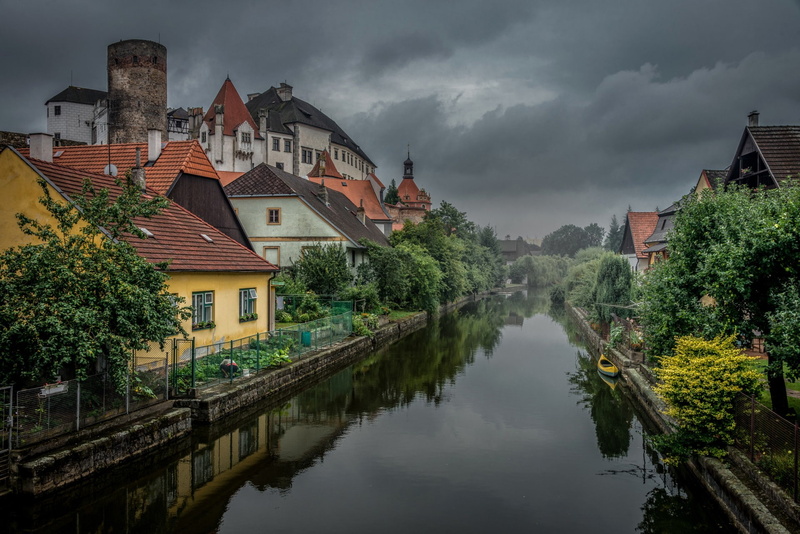 villages, river, Austria, 1080P