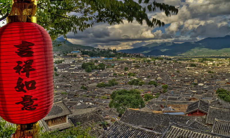 city, lijiang, architecture, village, tile, cityscape, world, building, high angle view, wooden, urban, unesco, religion, song, building exterior, town