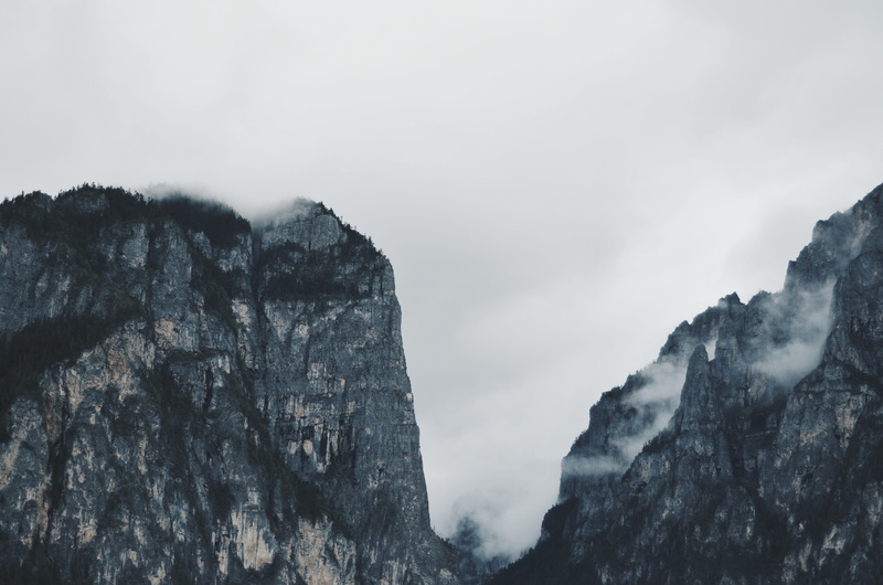 formation, outdoors, nature, china, mountain peak, scenics - nature, tranquil scene, cloud - sky, rock, sky, mountain range, lijiang, fog, beauty in nature