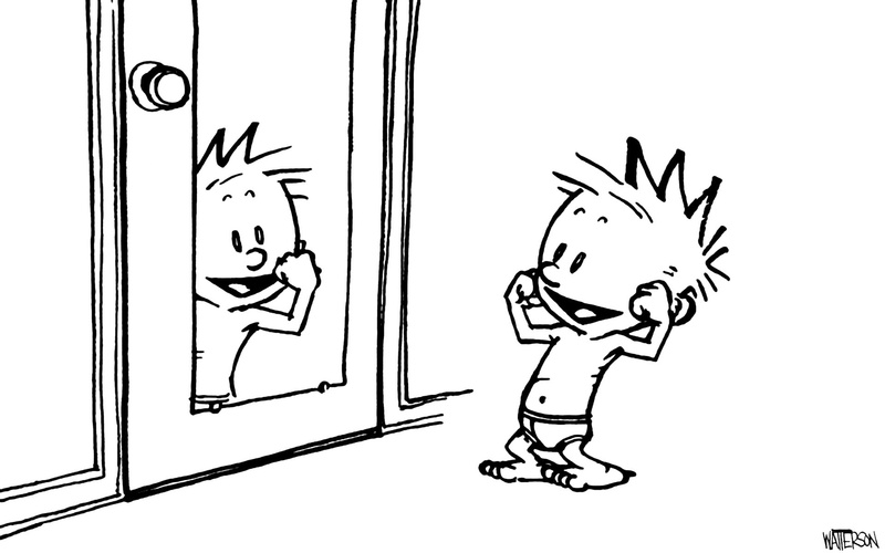 calvin, bw, cartoon/comic, sketch, and, hobbes, hd, 1080P
