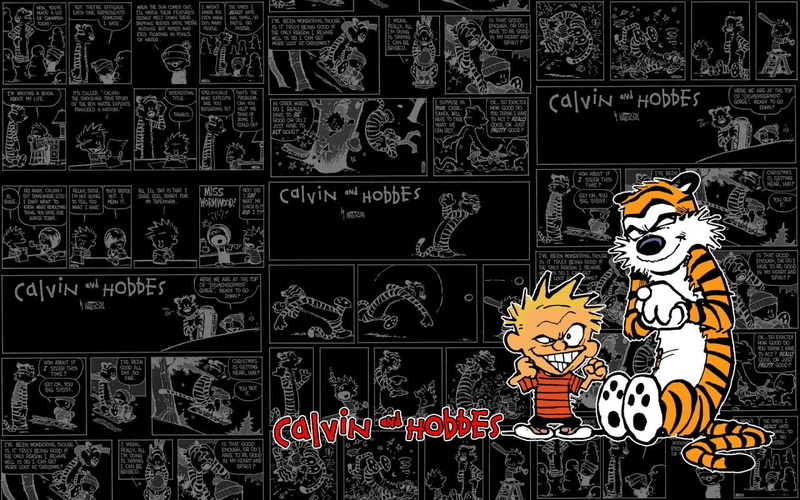 and, calvin, 720P, hd, cartoon/comic, hobbes