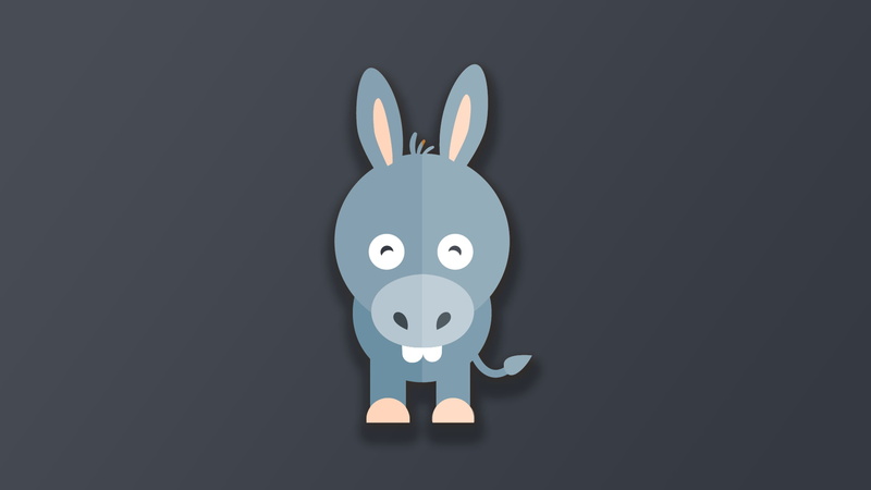 1080P, animals, digital, simple background, donkey