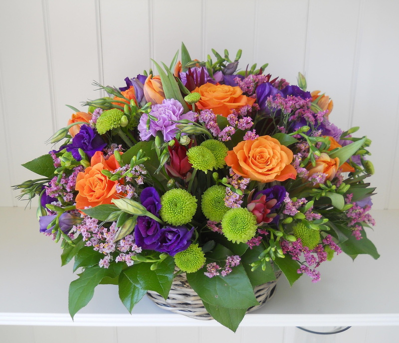pink Color, green Color, romance, basket, flowering plant, orange, beauty in nature, song, leaf, birthday, ornate, arrangement, backgrounds, fragility