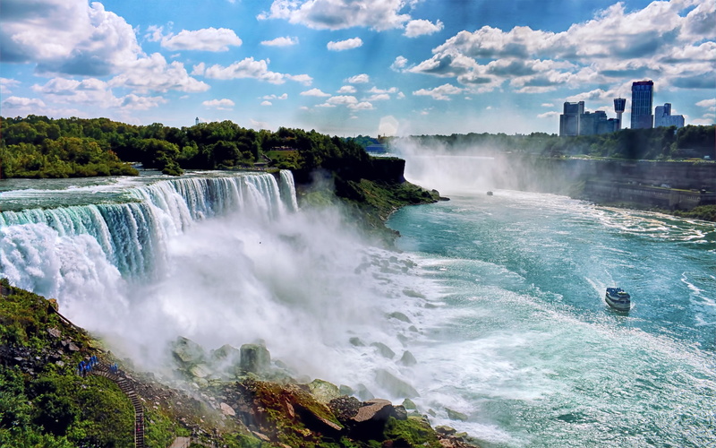2K, landscapes, city, usa, york, falls, nature, waterfalls, niagara