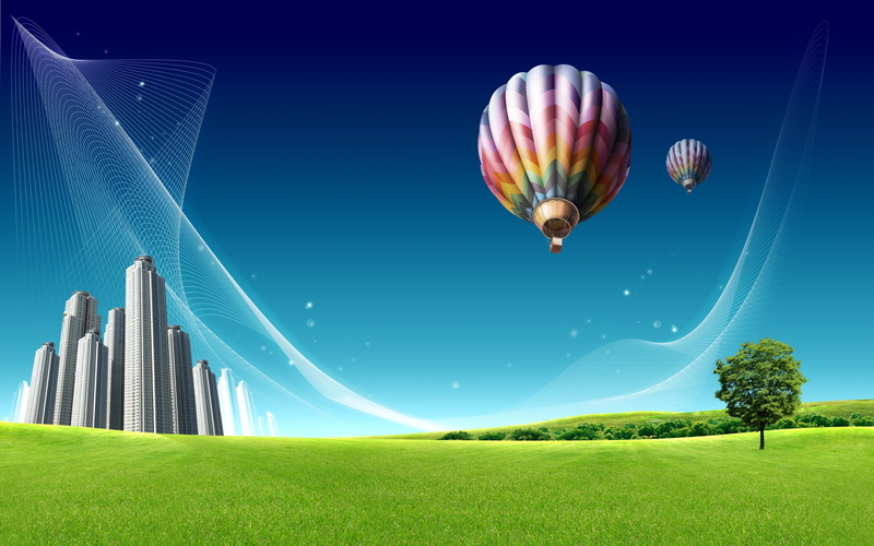 Air, Balloon, 1080P, Prairie, Hot, City