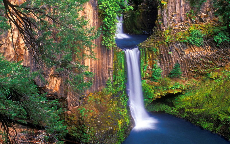 north, hd, contrast, river, county, toketee, united, 1080P, states, umpqua, oregon, falls, douglas, waterfall