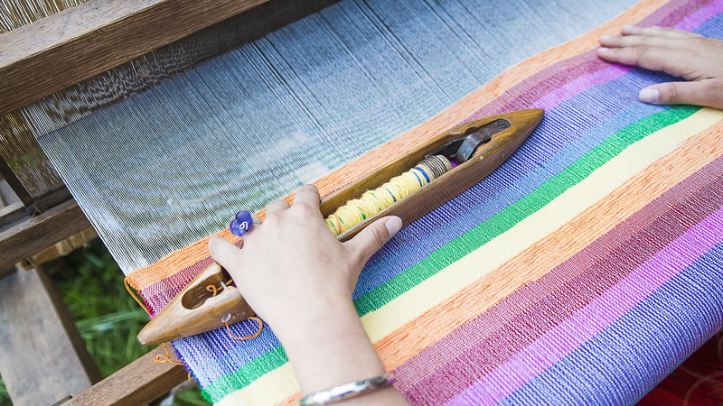 fashion, string, fiber, loom, close-up, fabric, human hand, multi colored, men, creativity, holding, one person, weaving, manufacture, weaver, color, design
