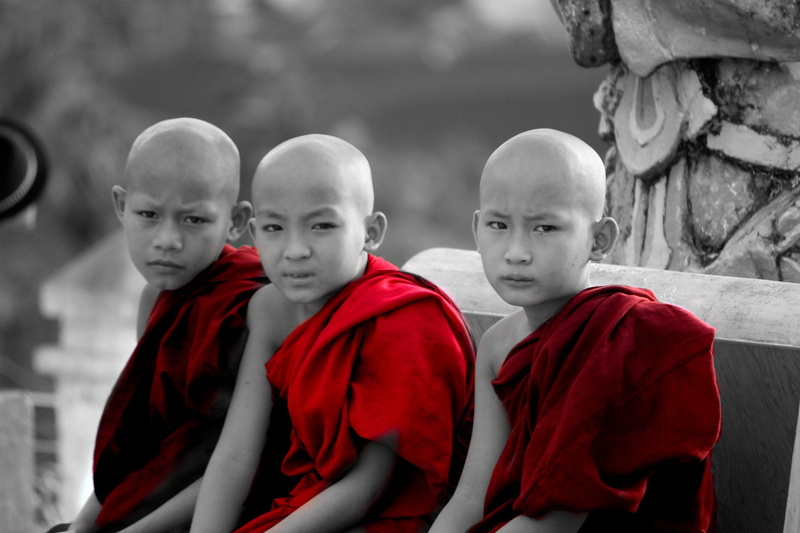 teenage boys, Myanmar, childhood, spirituality, portrait, men, togetherness, sport, Children, offspring, small group of people, day, cooperation, clothing