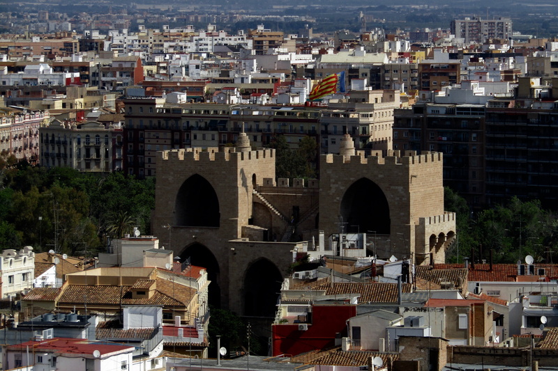 city, crowd, the past, region of valencia, spain, building exterior, incidental people, valence, day, residential district, outdoors, architecture, aerial view