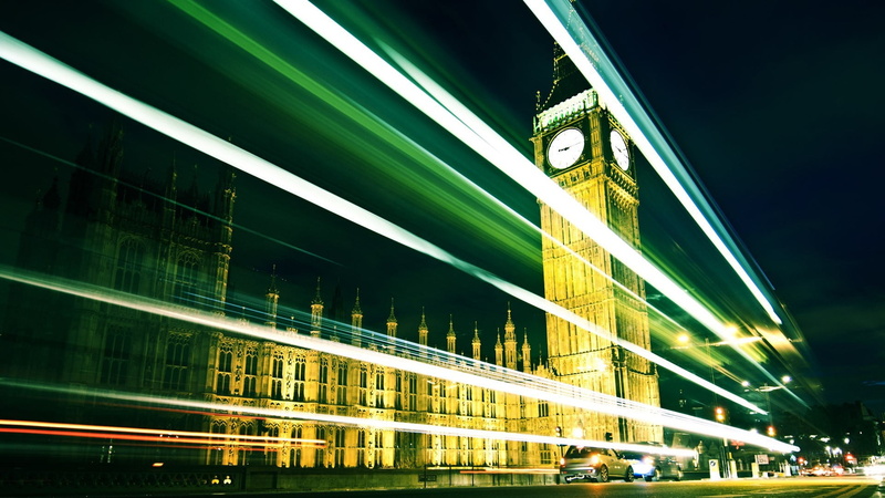night, London, city, transportation, travel destinations, building, elizabeth, 1080P, low angle view, long exposure, architecture, building exterior, built structure