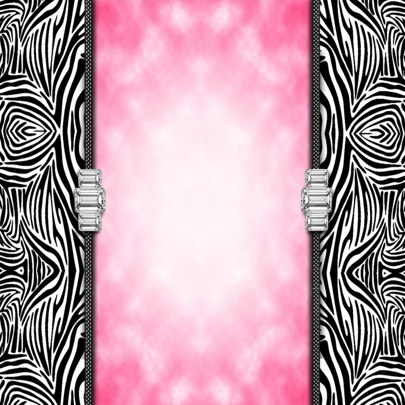 print, black, digital art, white, animals, digital, art, zebra, 480P, abstract, pink