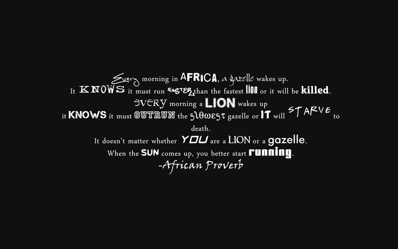 running, african, proverb, 1080P