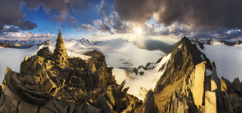 clouds, blue, winter, idyllic, non-urban scene, cold temperature, mountain range, tranquil scene, painting, snowy peak, summit, nature, environment, scenics - nature