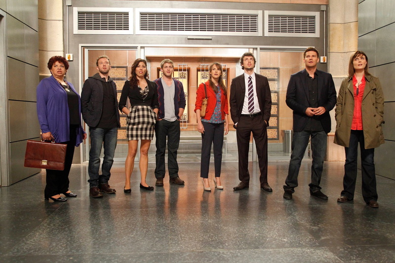 Michaela Conlin, David Boreanaz, Angela Montenegro, Wendell Bray, Daisy Wick, T.J. Thyne, Temperance Brennan, Bones, Patricia Belcher, Jack Hodgins, Emily Deschanel