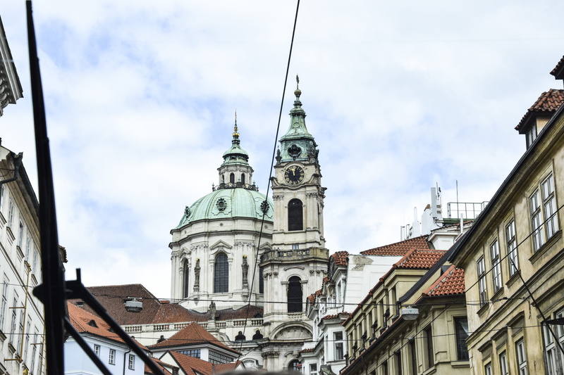 religion, vintage, low angle view, old, architecture, cloud - sky, prague, clock, history, built structure, travel destinations, tower, no people, spirituality