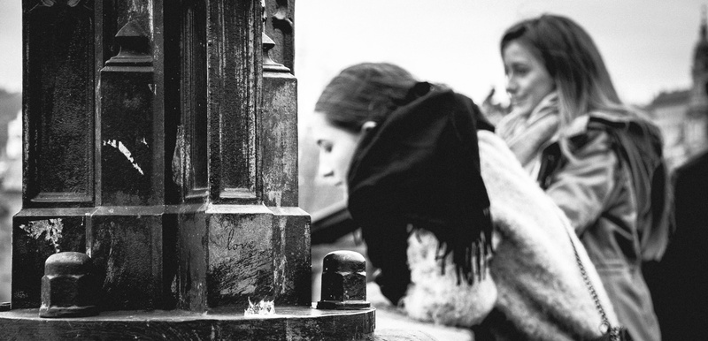 mammal, focus on foreground, day, two people, domestic, adult, women, 2K, winter, friendship, warm clothing, prague, emotion, prag, friends, leisure activity