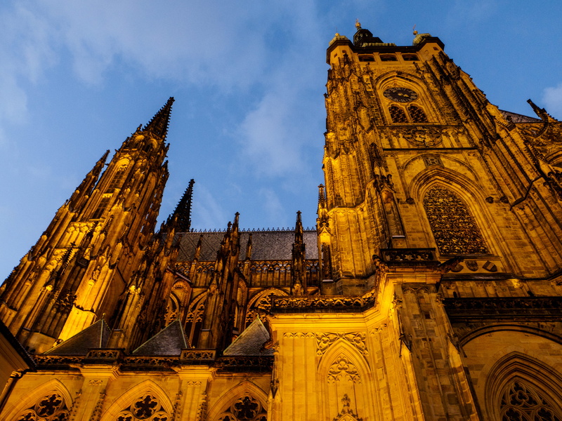 travel destinations, winter in prague, church, the past, spirituality, castle at night, prague, low angle view, travel, romanic, building, winter evening in prague