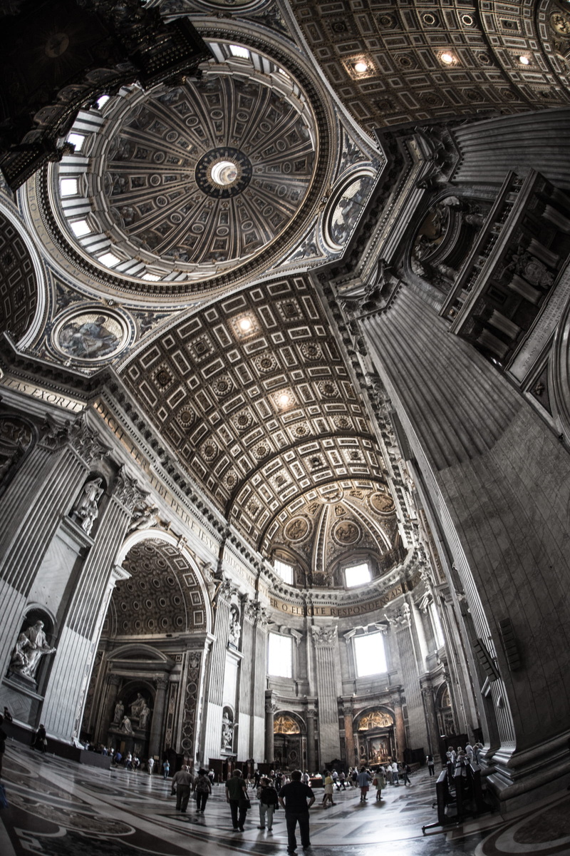 travel, group of people, women, luxury, building, religion, ornate, crowd, italien, church, travel destinations, place of worship, rome, ceiling, belief