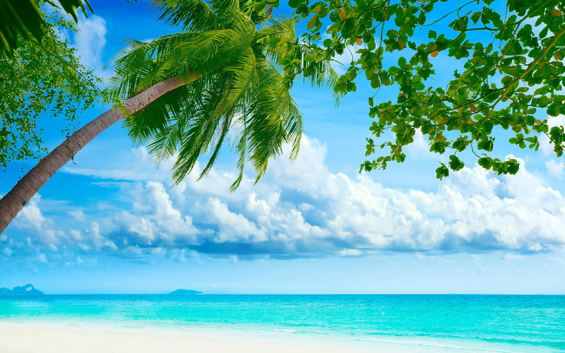 beach, 2K, breathtaking, nature