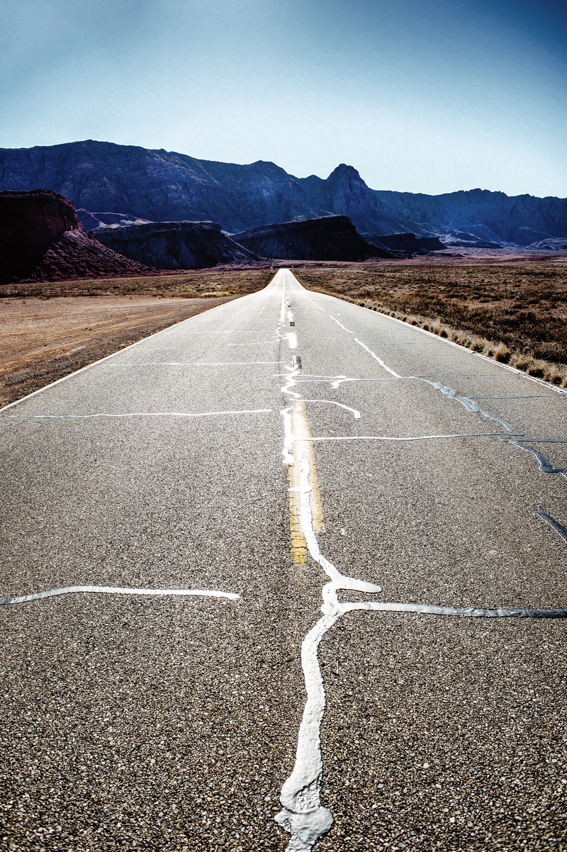 towards, no people, road marking, environment, tranquility, symbol, rocks, marking, mountain, asphalt, scenics - nature, transportation, vanishing point