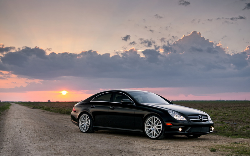cls, stationary, Cars, transportation, environment, non-urban scene, outdoors, sky, scenics - nature, orange color, black, sunset, beauty in nature, mode of transportation
