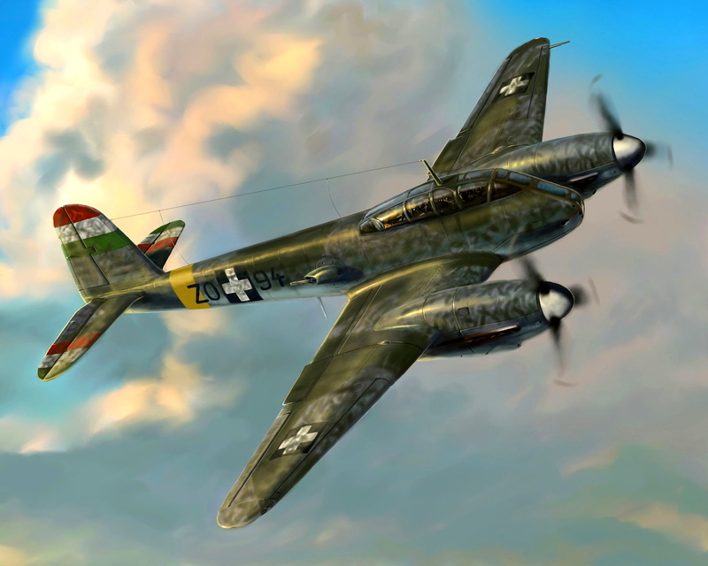 Heavy fighter, Messerschmitt, The air force of Hungary, Me.210, Me-210Ca-1, 2K