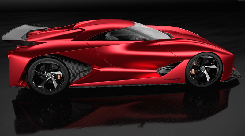 8K, luxury cars, concept, sports car, Nissan 2020 Vision Gran Turismo, red, speed, supercar, test drive, Nissan