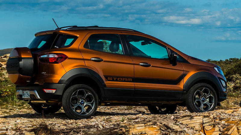 Brown Car, Ford, Crossover Car, Ford EcoSport Storm, 1080P, SUV, Subcompact Car, Car