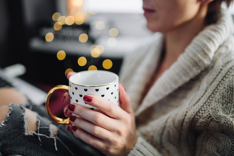 females, drinking, beauty, young Adult, coffee, Woman, food and drink, computer, hand, refreshment, home Interior, drink, cozy, hot, wool, adults Only