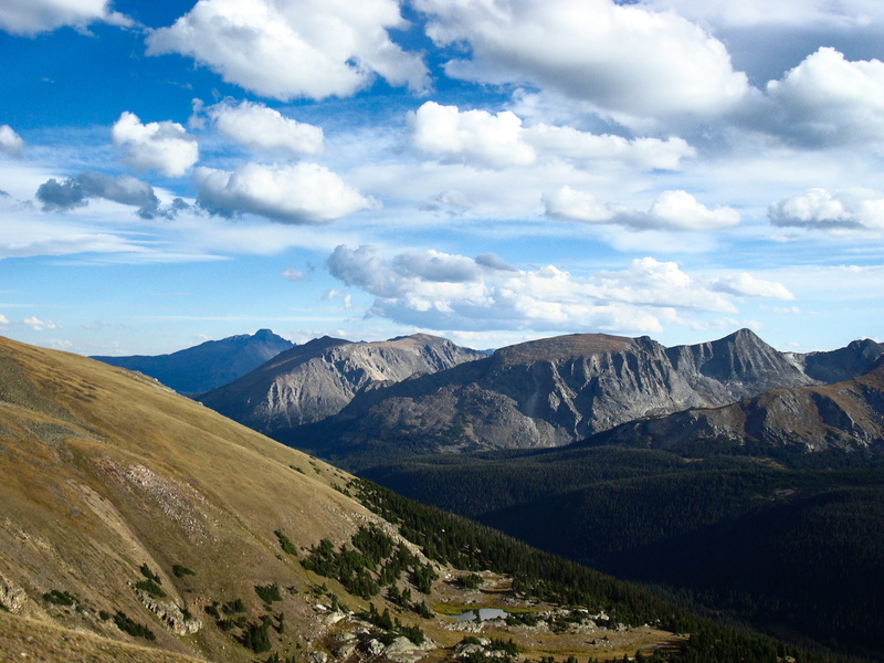 cloud - Sky, blue, daytime, mountain Peak, scenics, mountains, clouds, rocky, outdoors, rocky mountains, mountain, nature, landscape, mountain Range, sky