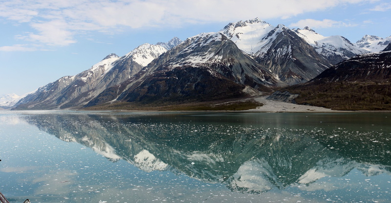 environment, day, cold temperature, outdoors, scenics - nature, snowy mountain, mountain, water, cloud - sky, snowcapped mountain, reflection, mountains