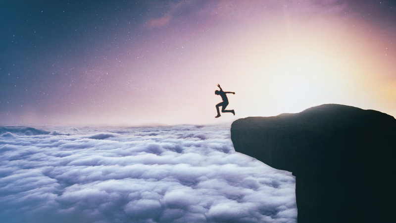 heights, communication, motion, one person, lights, human arm, mountain, mid-air, scenics - nature, tranquil scene, outdoors, white, sign, jumping, day