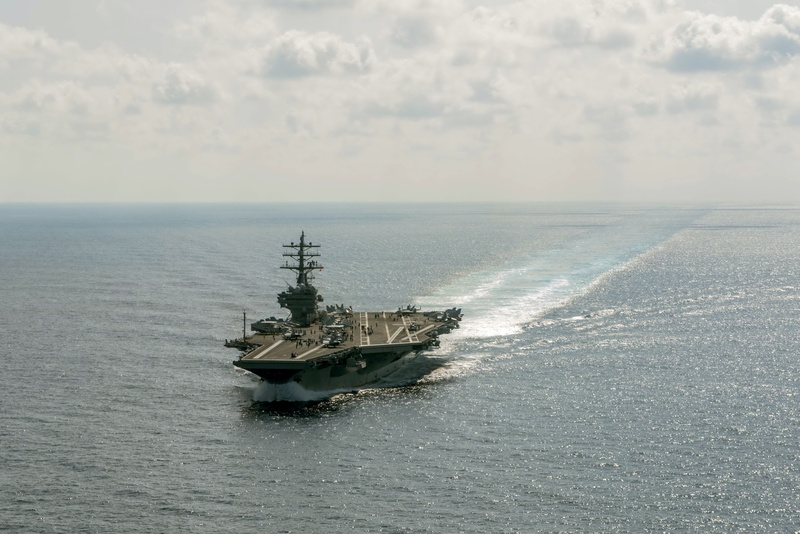 horizon, 4K, ship, no people, waterfront, scenics - nature, mode of transportation, outdoors, uss ronald reagan cvn 76 4k high defination, navy, beauty in nature