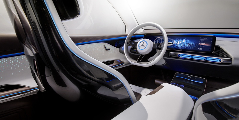 vehicle interior, wealth, mercedes benz concept eq 4k high defination, 4K, transportation, dashboard, technology, indoors, land vehicle, car, no people
