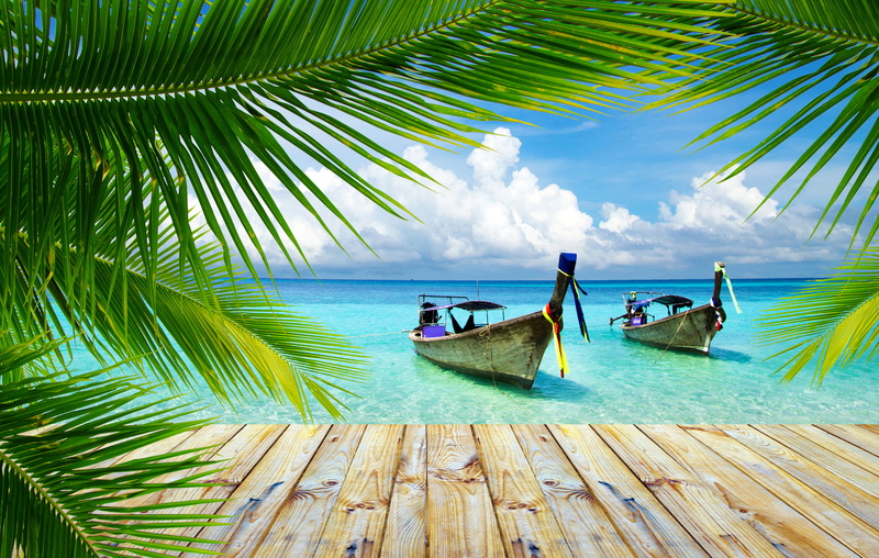 water, day, plant, tree, boats, Palma, scenics - nature, sea, the bridge, nautical Vessel, journey, tourist Resort, outdoors, andaman Sea, transportation