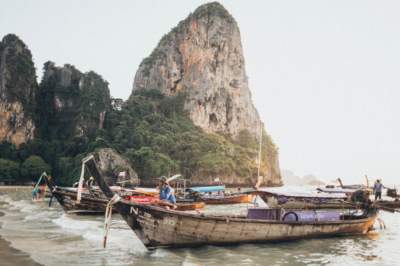 water, fishing industry, nautical vessel, fishing boat, ocean, sea, mountain, transportation, people, scenics - nature, day, land, beauty in nature, daylight