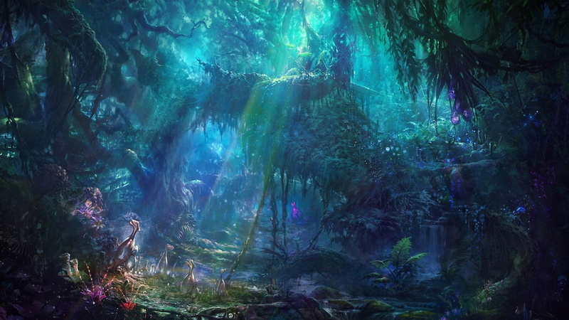 science fiction, exotic, 1080P, concept art, fantasy art, jungle, artwork