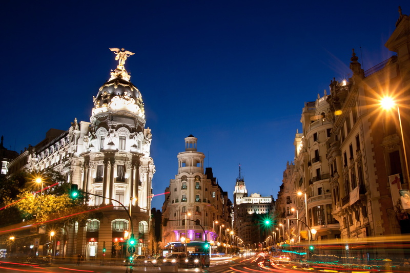 gran, Spain, Madrid, Gran Via, street, 2K, via, HD