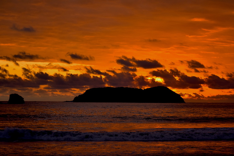 beauty in nature, waterfront, sea, water, no people, cloud - sky, quepos, sky, scenics - nature, beach, manuel antonio beach, ocean, costa rica, tranquil scene