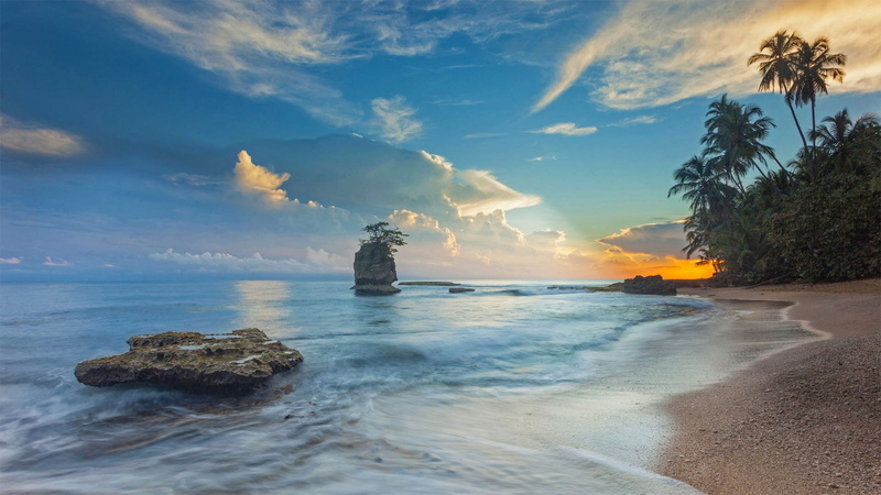 Nature, 1080P, Sky, Horizon, Ocean, Beach, Tropical, Costa Rica, Sea, Earth