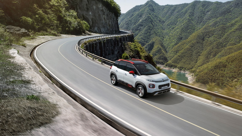 Cactus, mountain road, Citroen C4, crossover, 2018, 4K